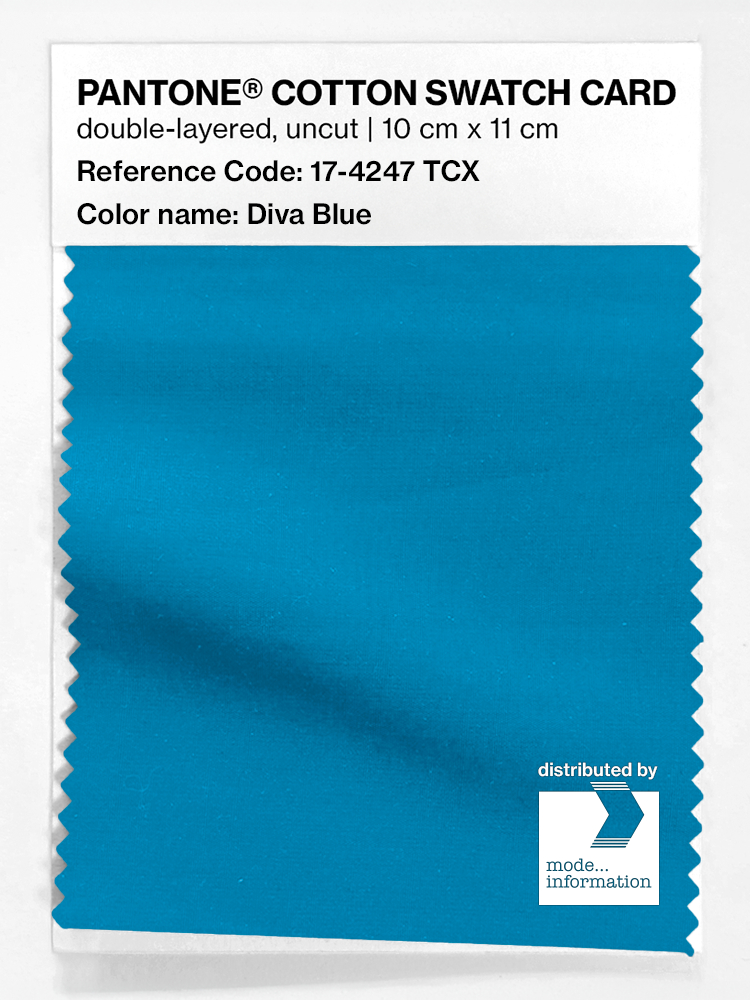 Artikelbild 1 des Artikels “PANTONE® COTTON SWATCH CARD 17-4247 TCX Diva Blue “