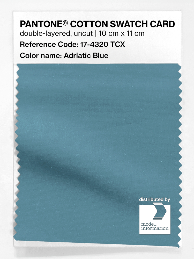 Artikelbild 1 des Artikels “PANTONE® COTTON SWATCH CARD 17-4320 TCX Adriatic Blue “