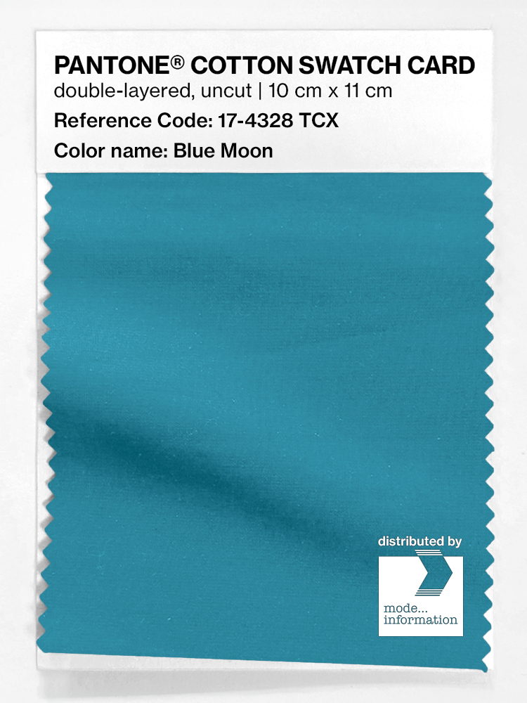 Product image 1 of the product “PANTONE® COTTON SWATCH CARD 17-4328 TCX Blue Moon ”