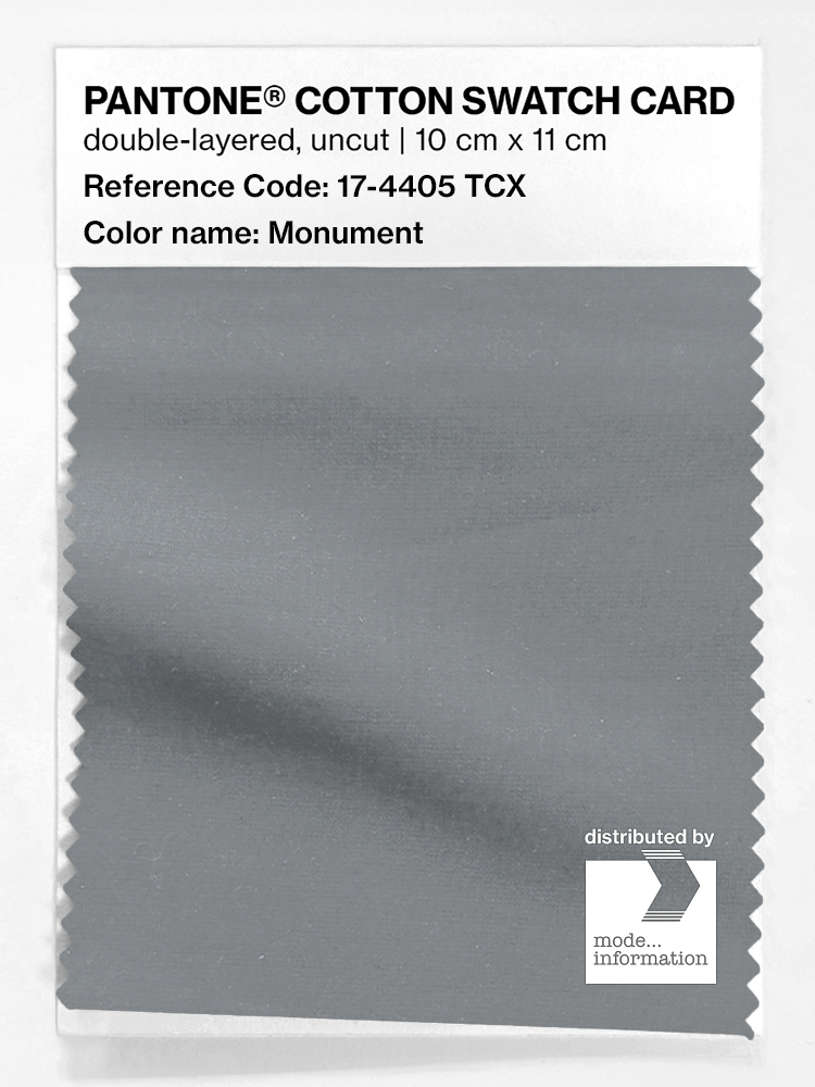 Product image 1 of the product “PANTONE® COTTON SWATCH CARD 17-4405 TCX Monument ”