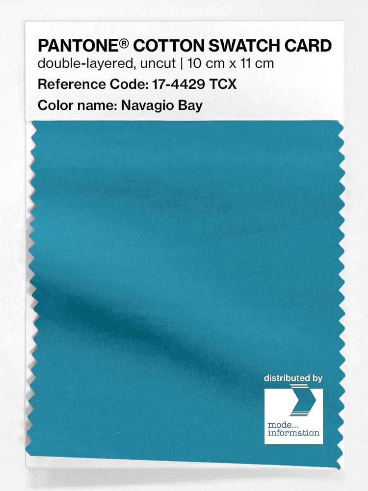 Product image 1 of the product “PANTONE® COTTON SWATCH CARD 17-4429 TCX Navagio Bay ”