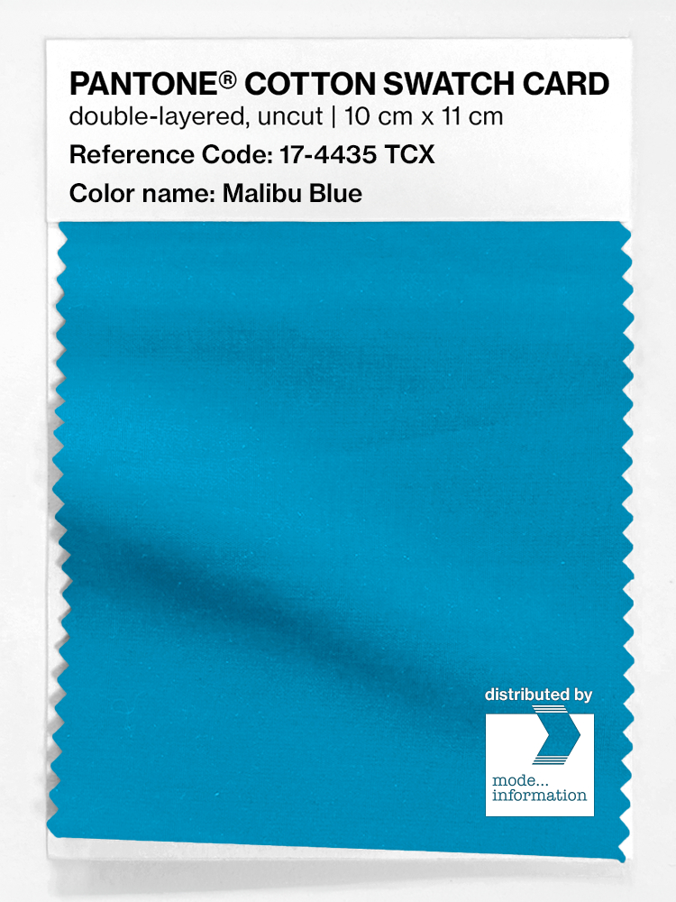 Product image 1 of the product “PANTONE® COTTON SWATCH CARD 17-4435 TCX Malibu Blue ”