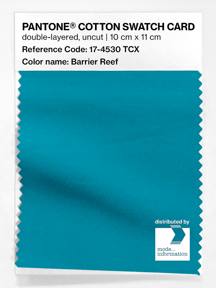 Artikelbild 1 des Artikels “PANTONE® COTTON SWATCH CARD 17-4530 TCX Barrier Reef “