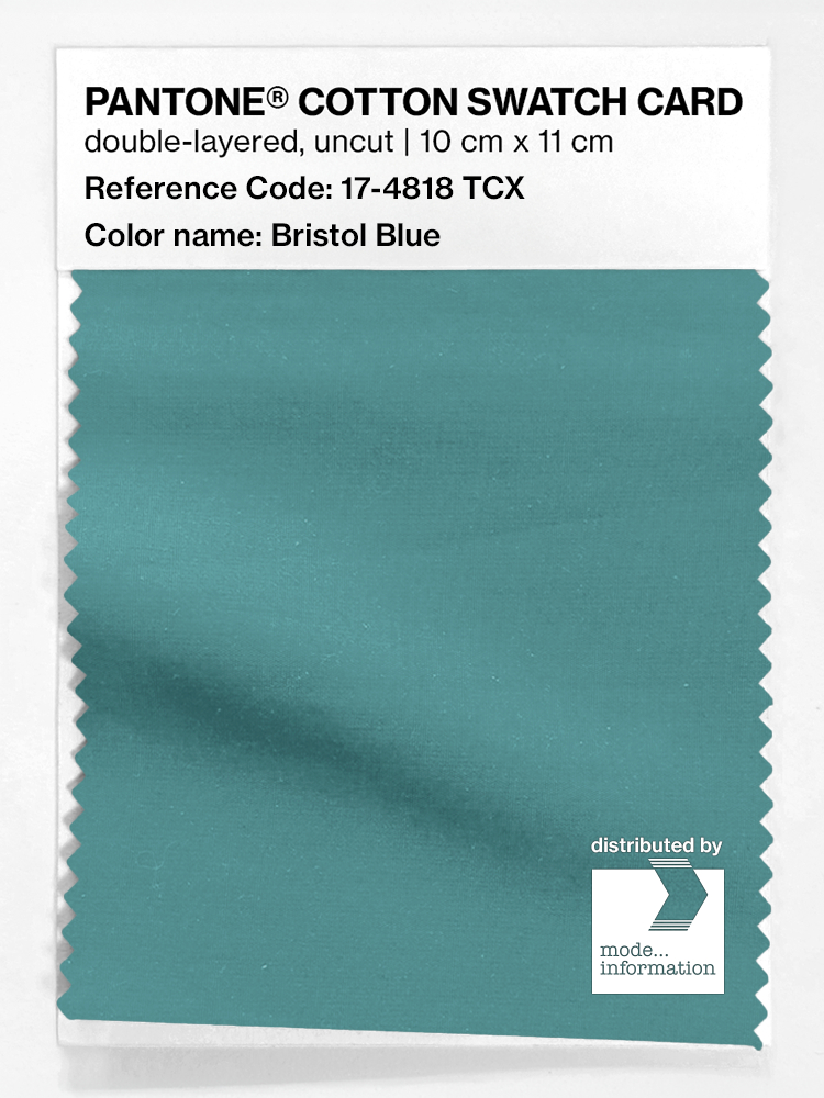 Artikelbild 1 des Artikels “PANTONE® COTTON SWATCH CARD 17-4818 TCX Bristol Blue “