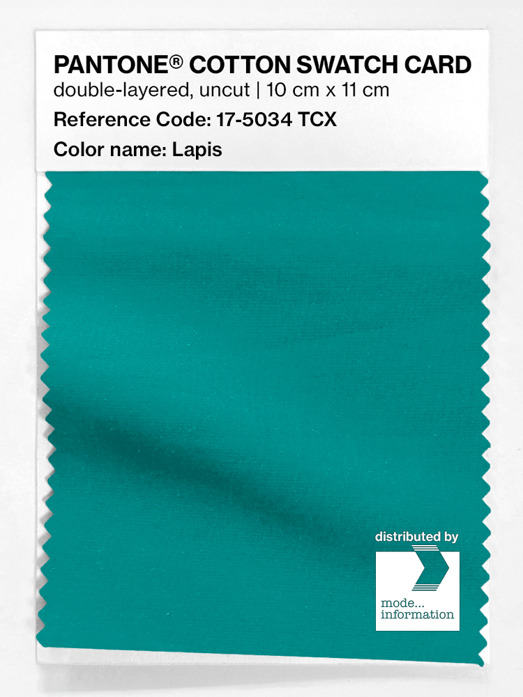 Product image 1 of the product “PANTONE® COTTON SWATCH CARD 17-5034 TCX Lapis ”
