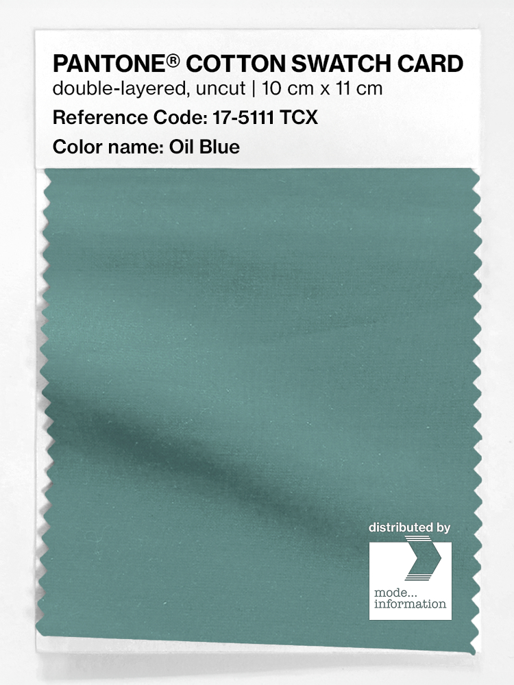 Product image 1 of the product “PANTONE® COTTON SWATCH CARD 17-5111 TCX Oil Blue ”