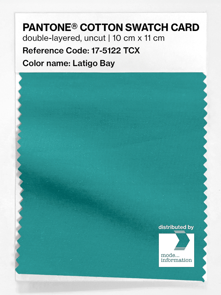 Product image 1 of the product “PANTONE® COTTON SWATCH CARD 17-5122 TCX Latigo Bay ”