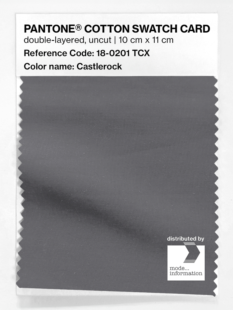 Product image 1 of the product “PANTONE® COTTON SWATCH CARD 18-0201 TCX Castlerock ”