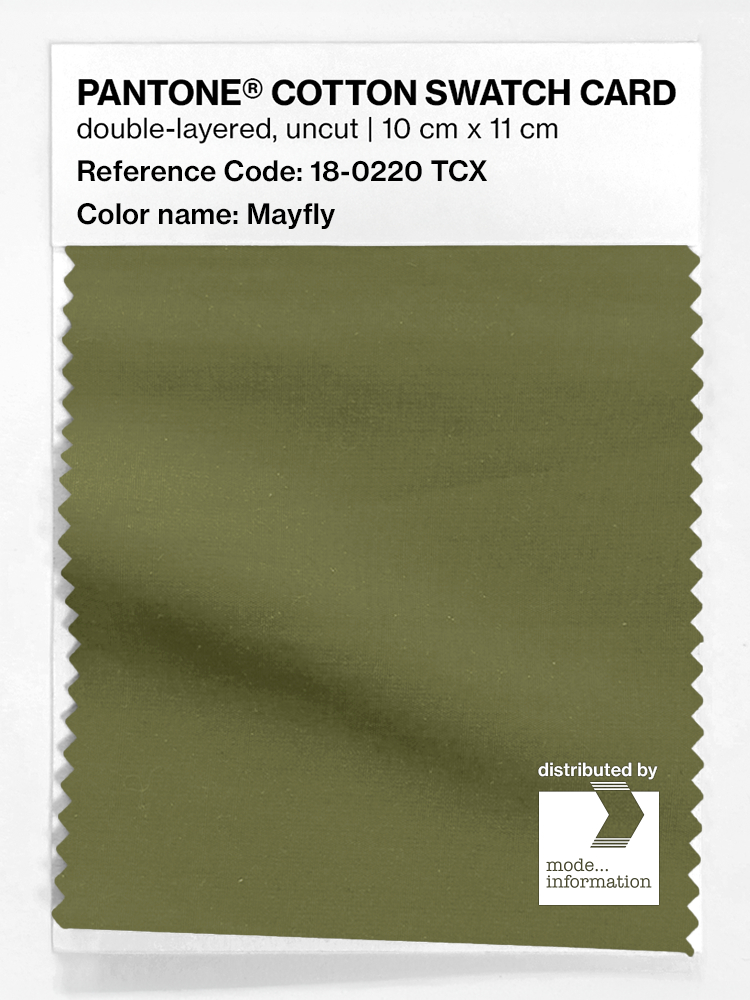 Product image 1 of the product “PANTONE® COTTON SWATCH CARD 18-0220 TCX Mayfly ”