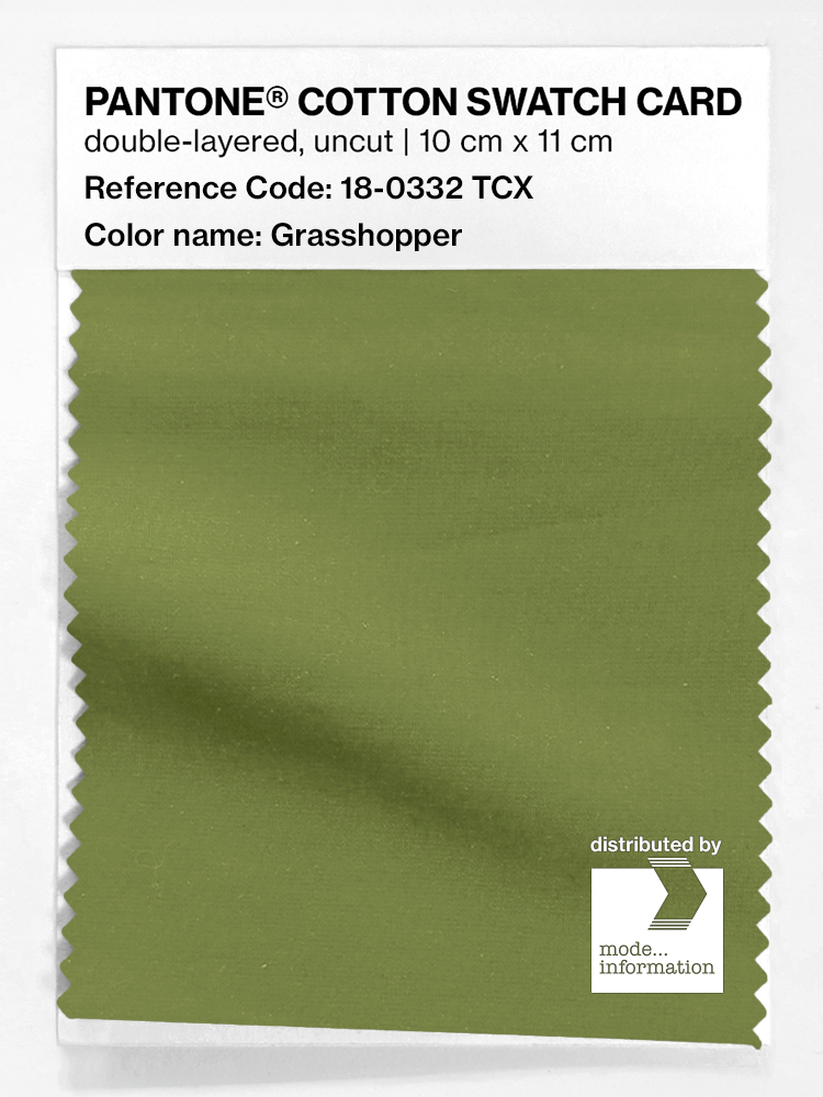 Product image 1 of the product “PANTONE® COTTON SWATCH CARD 18-0332 TCX Grasshopper ”