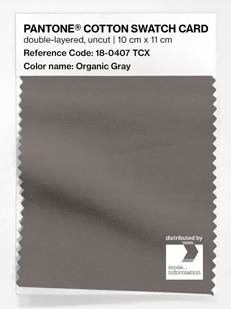 Artikelbild 1 des Artikels “PANTONE® COTTON SWATCH CARD 18-0407 TCX Organic Gray “