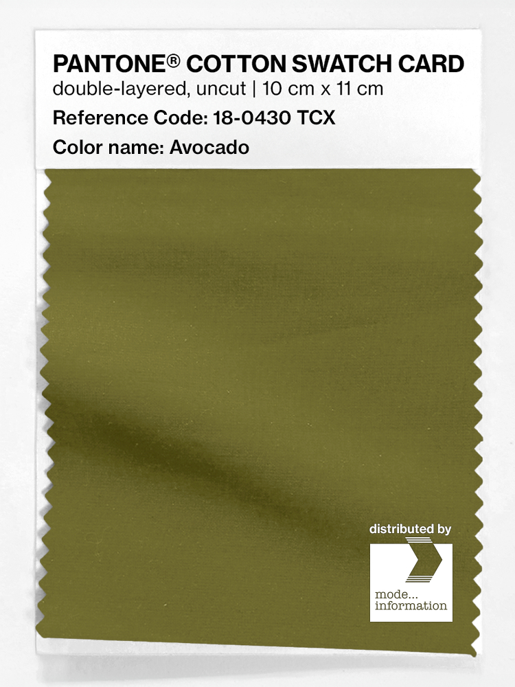 Artikelbild 1 des Artikels “PANTONE® COTTON SWATCH CARD 18-0430 TCX Avocado “