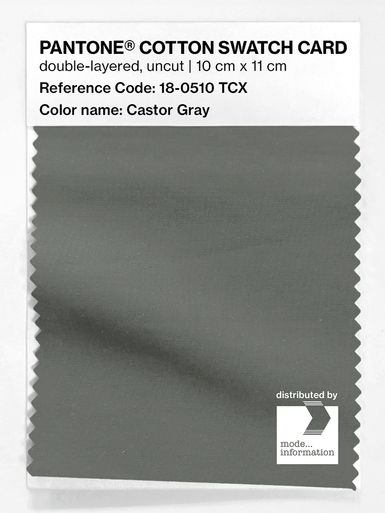 Artikelbild 1 des Artikels “PANTONE® COTTON SWATCH CARD 18-0510 TCX Castor Gray “