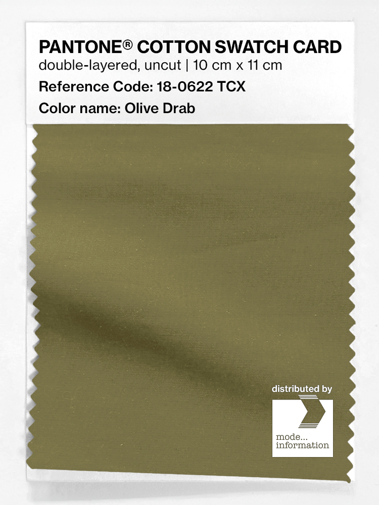 Artikelbild 1 des Artikels “PANTONE® COTTON SWATCH CARD 18-0622 TCX Olive Drab “