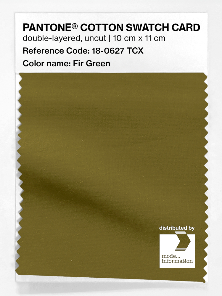 Product image 1 of the product “PANTONE® COTTON SWATCH CARD 18-0627 TCX Fir Green ”