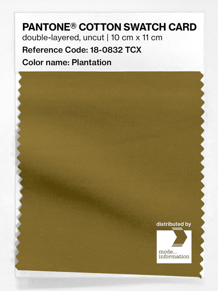 Product image 1 of the product “PANTONE® COTTON SWATCH CARD 18-0832 TCX Plantation ”