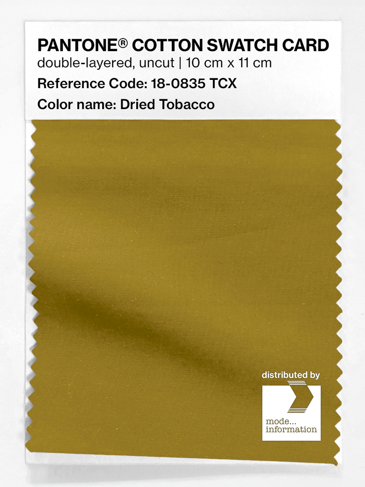 Product image 1 of the product “PANTONE® COTTON SWATCH CARD 18-0835 TCX Dried Tobacco ”