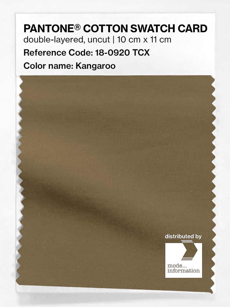 Product image 1 of the product “PANTONE® COTTON SWATCH CARD 18-0920 TCX Kangaroo ”