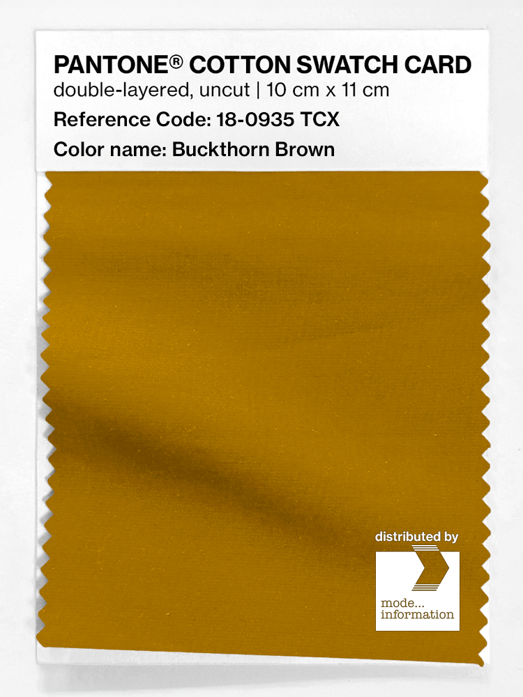 Artikelbild 1 des Artikels “PANTONE® COTTON SWATCH CARD 18-0935 TCX Buckthorn Brown “