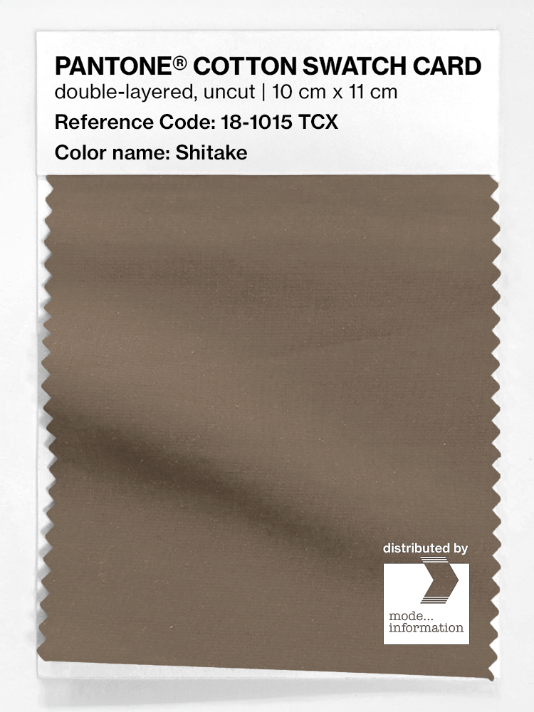 Product image 1 of the product “PANTONE® COTTON SWATCH CARD 18-1015 TCX Shitake ”