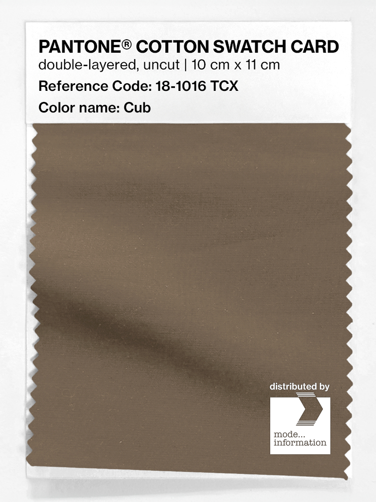 Product image 1 of the product “PANTONE® COTTON SWATCH CARD 18-1016 TCX Cub ”