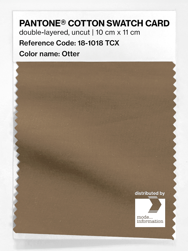 Product image 1 of the product “PANTONE® COTTON SWATCH CARD 18-1018 TCX Otter ”