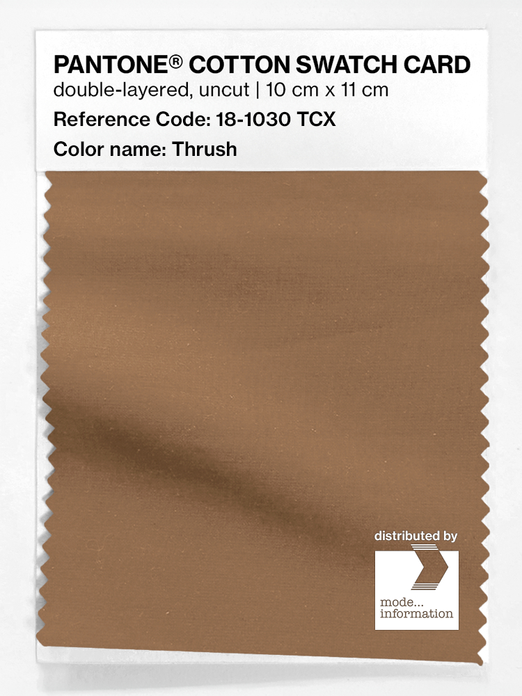 Product image 1 of the product “PANTONE® COTTON SWATCH CARD 18-1030 TCX Thrush ”