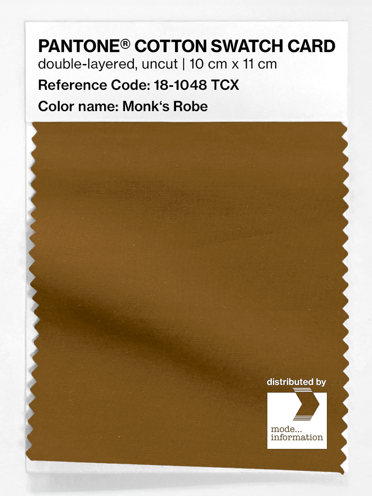 Product image 1 of the product “PANTONE® COTTON SWATCH CARD 18-1048 TCX Monk's Robe ”