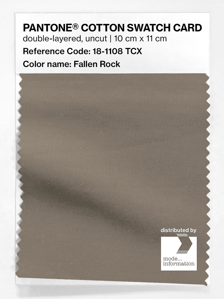 Artikelbild 1 des Artikels “PANTONE® COTTON SWATCH CARD 18-1108 TCX Fallen Rock “