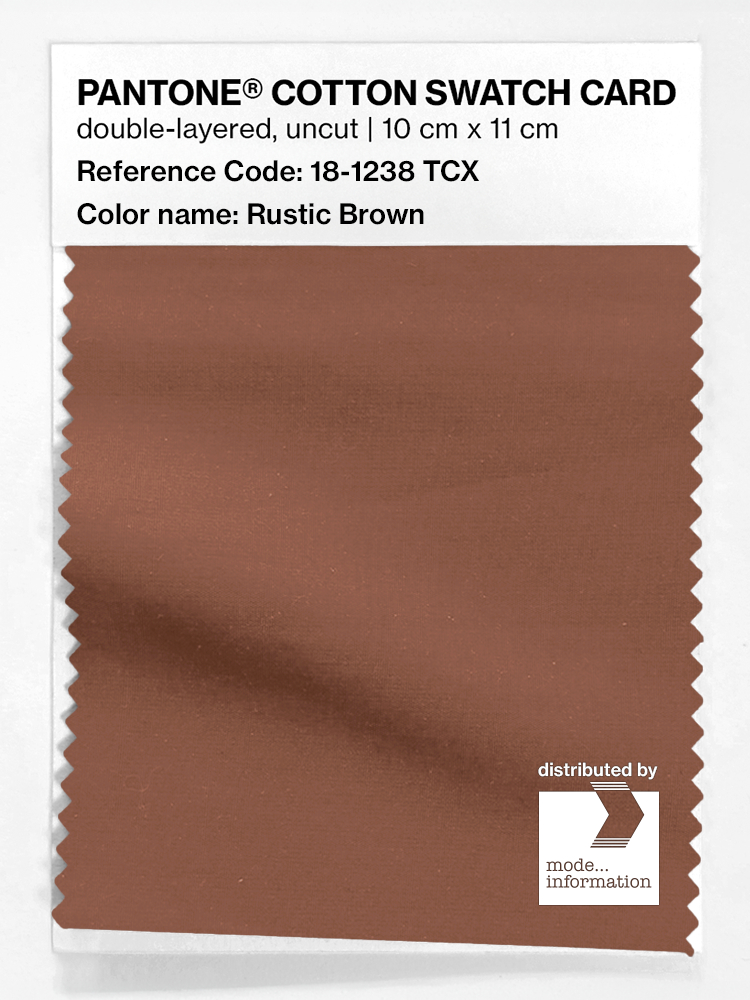 Artikelbild 1 des Artikels “PANTONE® COTTON SWATCH CARD 18-1238 TCX Rustic Brown “