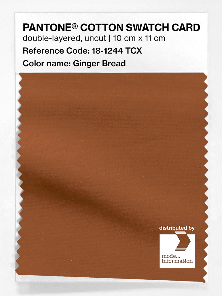 Artikelbild 1 des Artikels “PANTONE® COTTON SWATCH CARD 18-1244 TCX Ginger Bread “