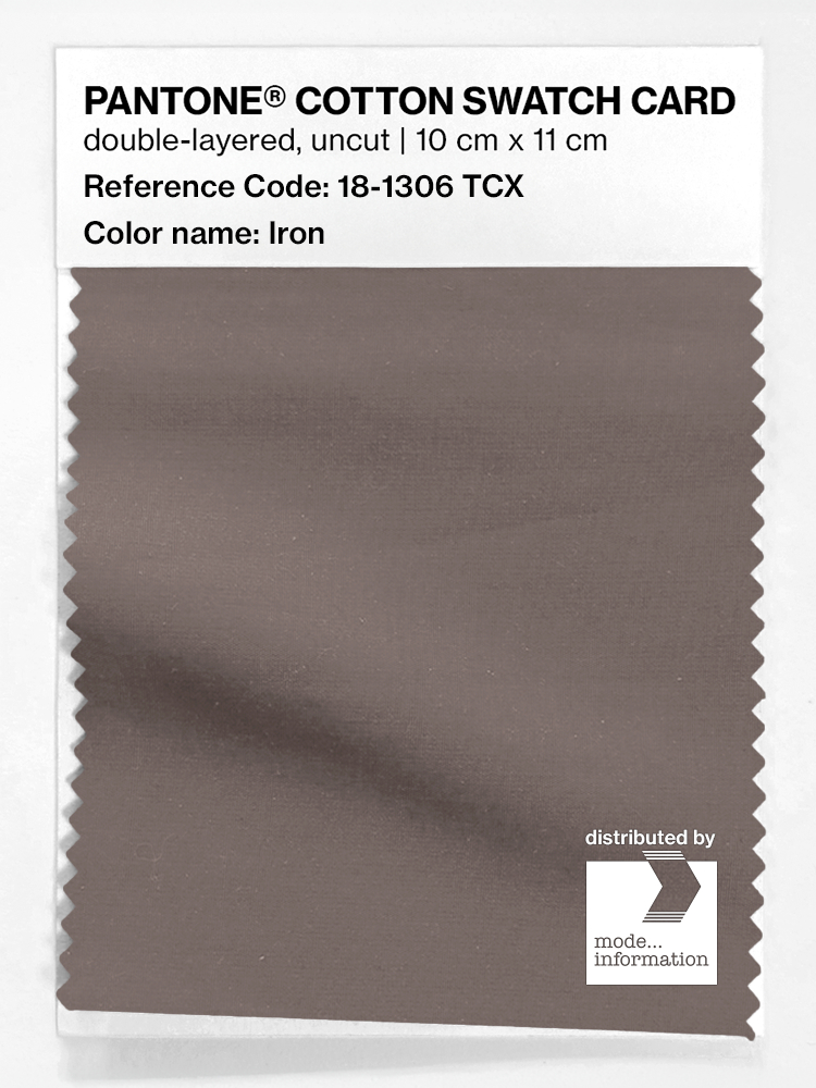 Product image 1 of the product “PANTONE® COTTON SWATCH CARD 18-1306 TCX Iron ”