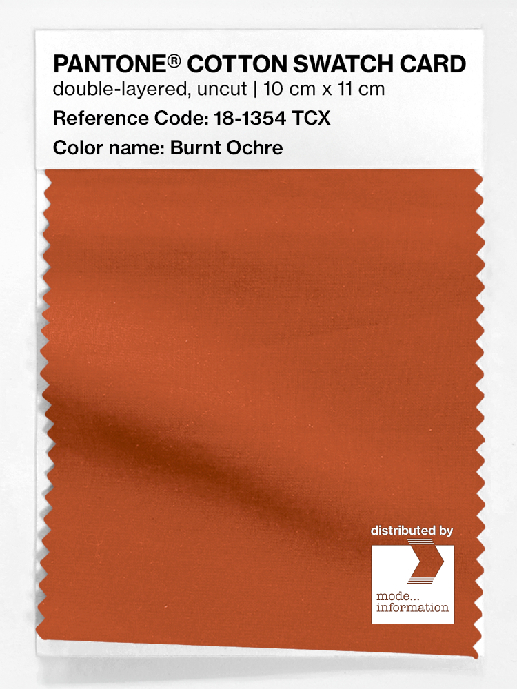 Product image 1 of the product “PANTONE® COTTON SWATCH CARD 18-1354 TCX Burnt Ochre ”