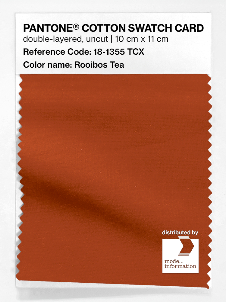 Product image 1 of the product “PANTONE® COTTON SWATCH CARD 18-1355 TCX Rooibos Tea ”