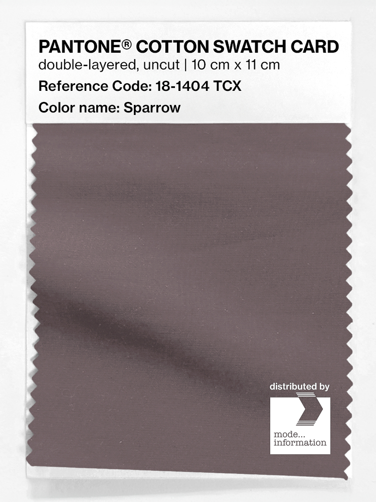 Product image 1 of the product “PANTONE® COTTON SWATCH CARD 18-1404 TCX Sparrow ”