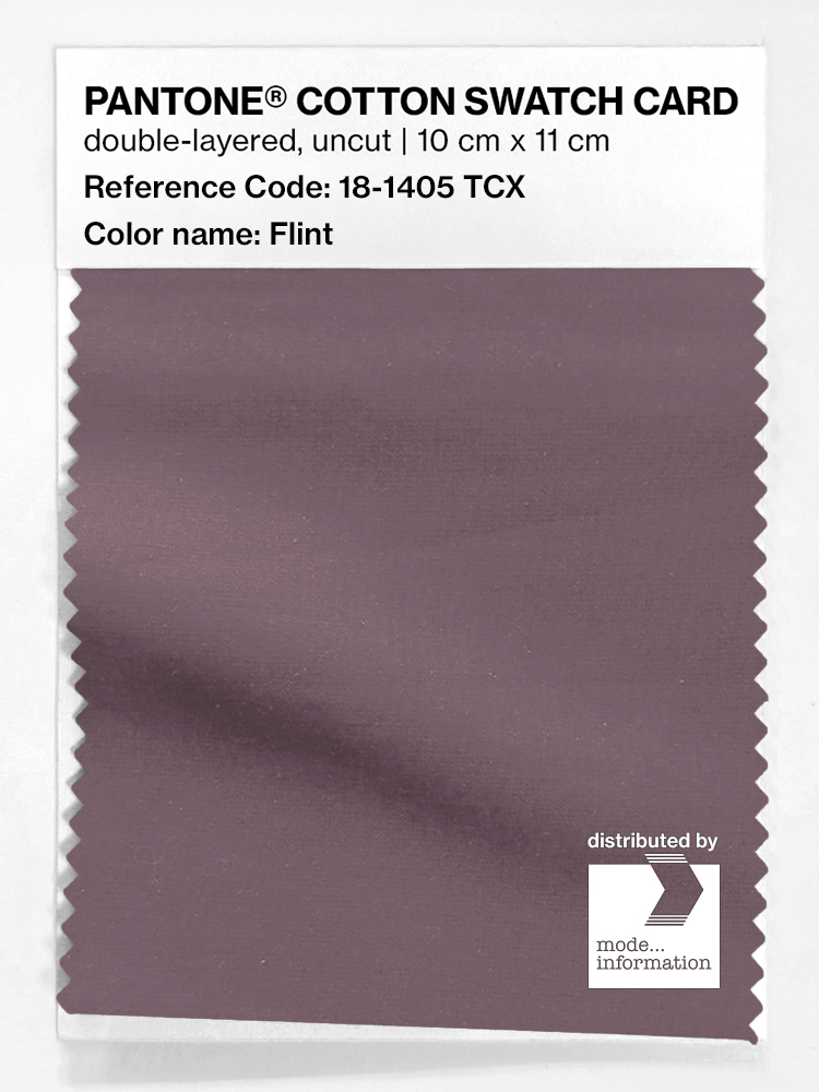 Product image 1 of the product “PANTONE® COTTON SWATCH CARD 18-1405 TCX Flint ”