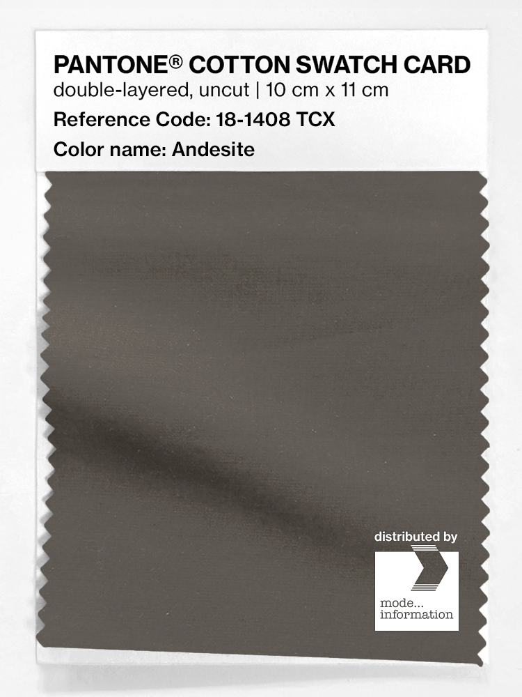 Artikelbild 1 des Artikels “PANTONE® COTTON SWATCH CARD 18-1408 TCX Andesite “