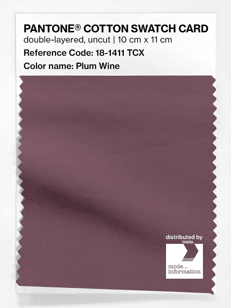 Product image 1 of the product “PANTONE® COTTON SWATCH CARD 18-1411 TCX Plum Wine ”
