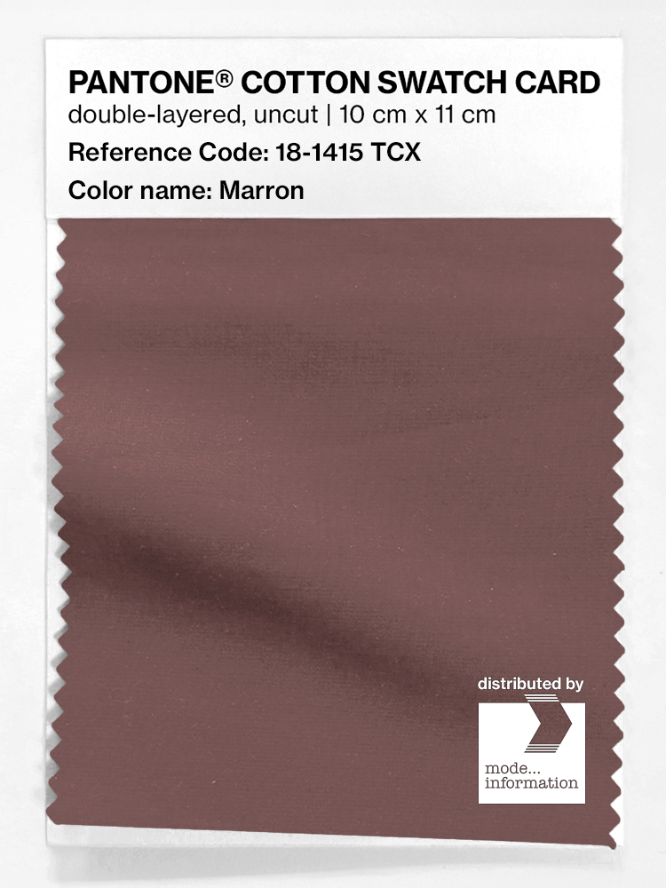 Artikelbild 1 des Artikels “PANTONE® COTTON SWATCH CARD 18-1415 TCX Marron “