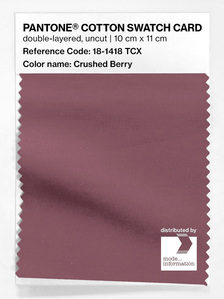 Product image 1 of the product “PANTONE® COTTON SWATCH CARD 18-1418 TCX Crushed Berry ”