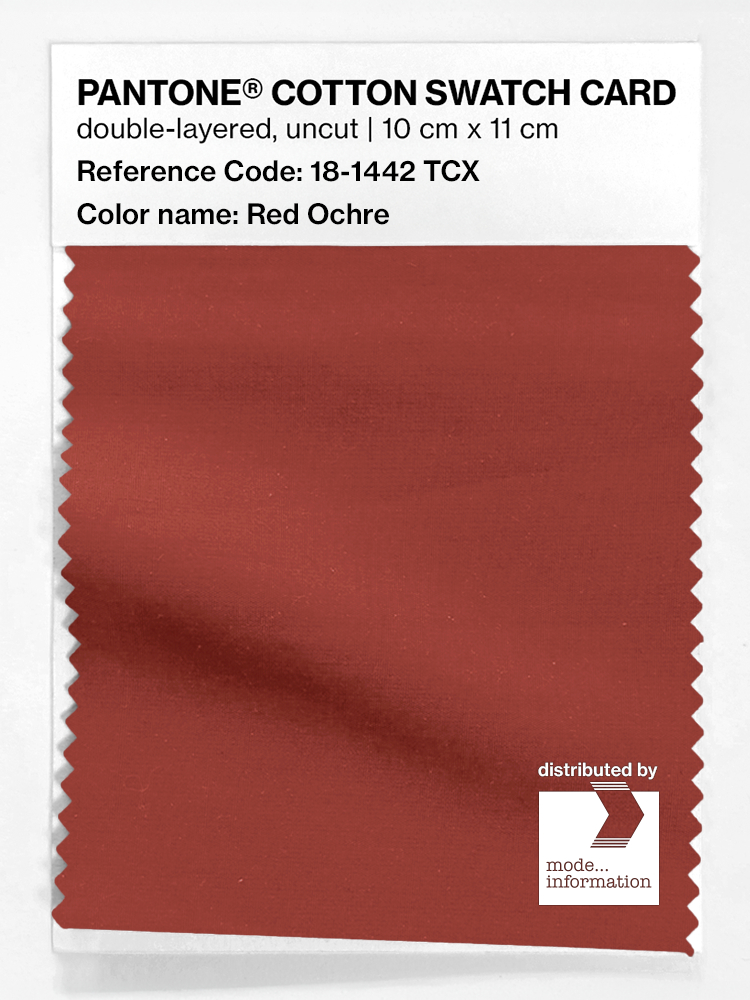 Artikelbild 1 des Artikels “PANTONE® COTTON SWATCH CARD 18-1442 TCX Red Ochre “
