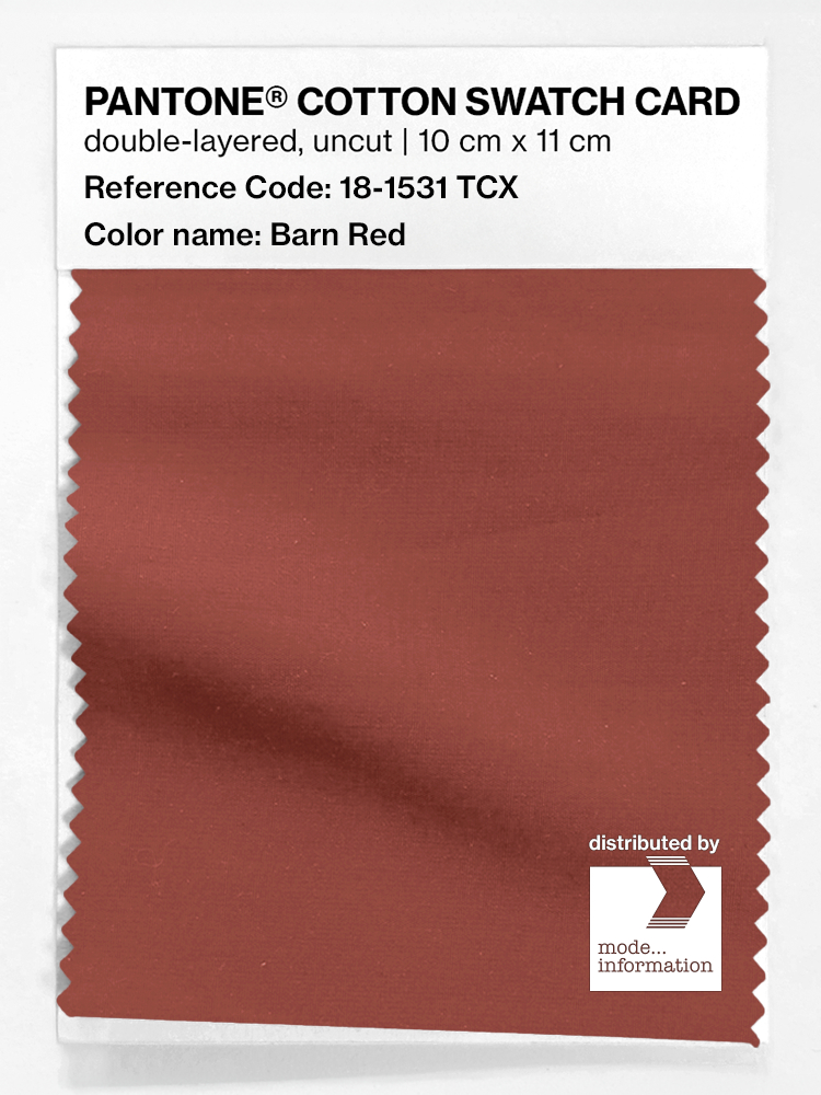 Artikelbild 1 des Artikels “PANTONE® COTTON SWATCH CARD 18-1531 TCX Barn Red “