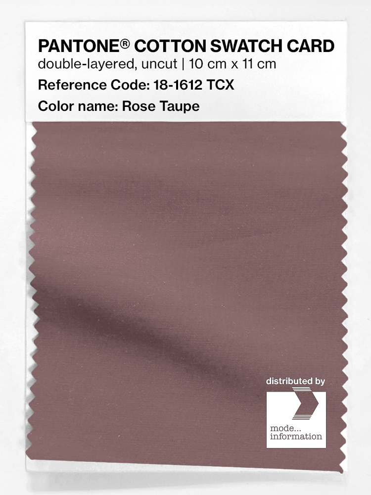 Product image 1 of the product “PANTONE® COTTON SWATCH CARD 18-1612 TCX Rose Taupe ”