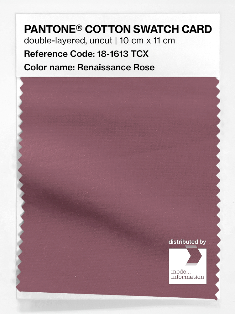 Product image 1 of the product “PANTONE® COTTON SWATCH CARD 18-1613 TCX Renaissance Rose ”