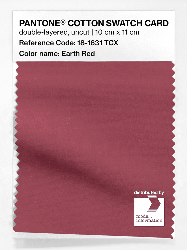Artikelbild 1 des Artikels “PANTONE® COTTON SWATCH CARD 18-1631 TCX Earth Red “