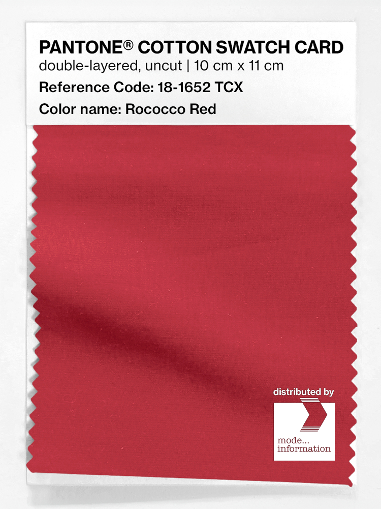 Artikelbild 1 des Artikels “PANTONE® COTTON SWATCH CARD 18-1652 TCX Rococco Red “