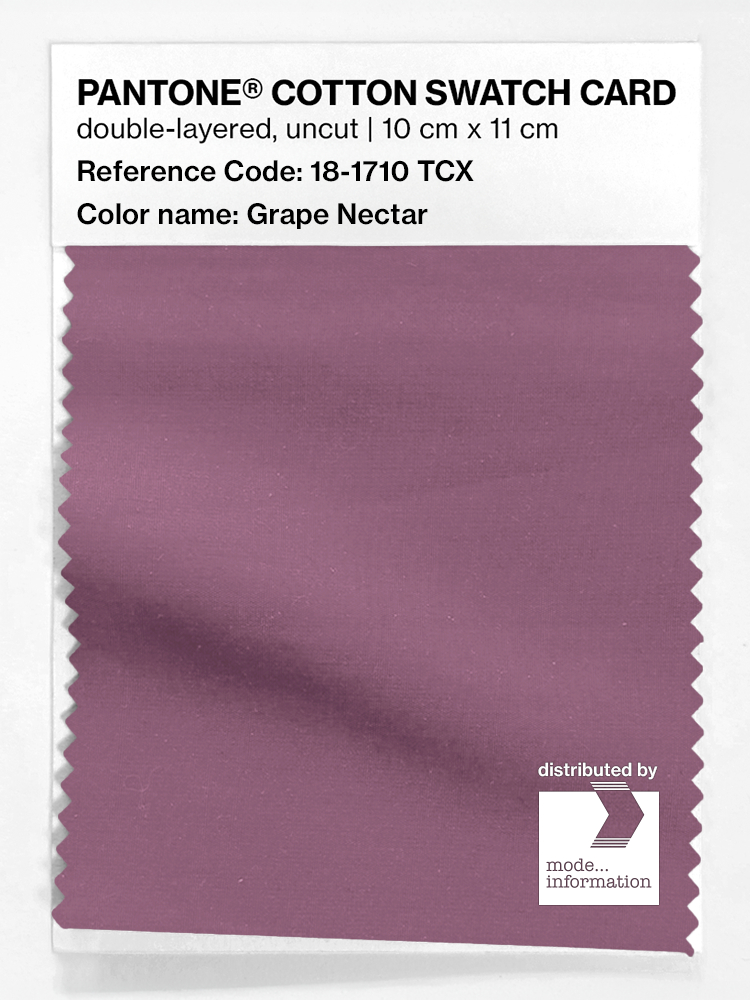 Product image 1 of the product “PANTONE® COTTON SWATCH CARD 18-1710 TCX Grape Nectar ”