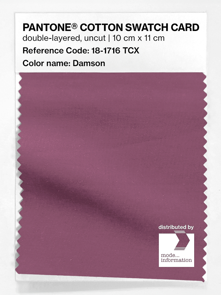 Product image 1 of the product “PANTONE® COTTON SWATCH CARD 18-1716 TCX Damson ”