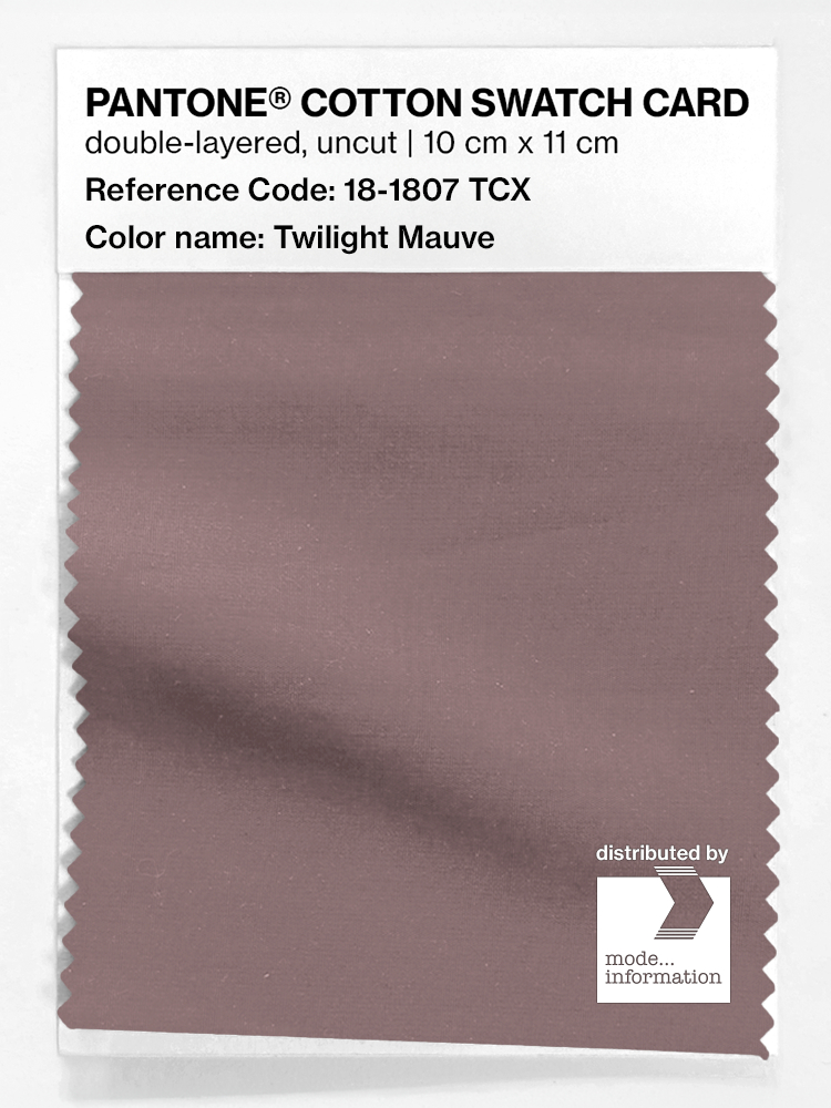 Product image 1 of the product “PANTONE® COTTON SWATCH CARD 18-1807 TCX Twilight Mauve ”