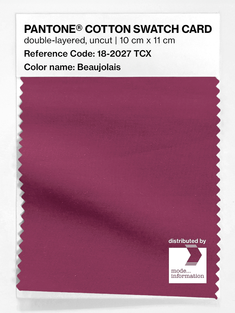 Artikelbild 1 des Artikels “PANTONE® COTTON SWATCH CARD 18-2027 TCX Beaujolais “